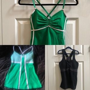 THREE Lululemon Tanks Lot of Size 6